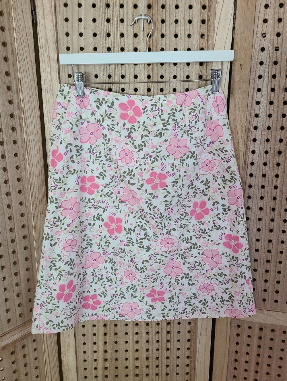 Casual Corner Annex Floral Print Cotton Skirt, Size 8P